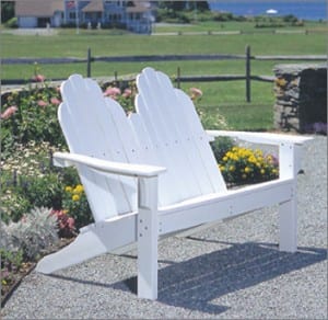 Seaside Casual Classic Adirondack Bench