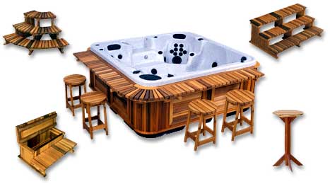 Image result for hot tub cedar accessories