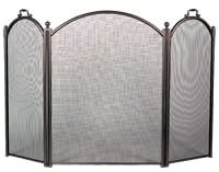 dagan S513-Folding Screen 3 Pan Arched Bronze